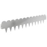 Bordure de Pelouse 10 pcs 103 x 20 cm Acier Argenté 629629629629
