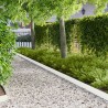 Bordure de Pelouse 10 pcs 103 x 15 cm métal Blanc 629630629630