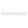 Bordure de Pelouse 10 pcs 103 x 15 cm métal Blanc 629630629630