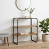 Table console Chêne artisanal 60 x 41 x 75 cm Bois d'ingénierie 629631629631