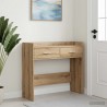 Table console Chêne artisanal 90 x 35 x 80 cm Bois d'ingénierie 629632629632
