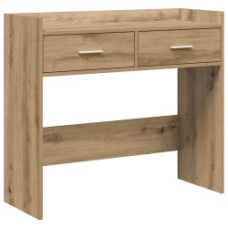 Table console Chêne artisanal 90 x 35 x 80 cm Bois d'ingénierie 629632629632