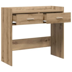 Table console Chêne artisanal 90 x 35 x 80 cm Bois d'ingénierie 629632629632