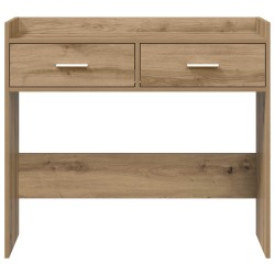 Table console Chêne artisanal 90 x 35 x 80 cm Bois d'ingénierie 629632629632