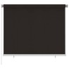 Store roulant d'extérieur 185 (l) x 140 (H) cm marron HDPE 629638629638