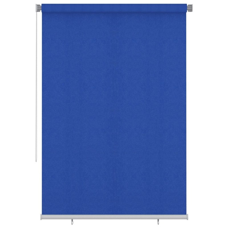 Store roulant d'extérieur 165 (l) x 230 (H) cm bleu HDPE 629639629639