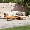 Salon de jardin avec coussins 4 pcs bois d'acacia massif 629640629640
