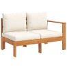 Salon de jardin avec coussins 4 pcs bois d'acacia massif 629641629641