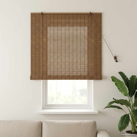 Store enrouleur Marron 130 x 160 cm Bambou 629643629643