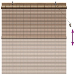 Store enrouleur Marron 130 x 160 cm Bambou 629643629643