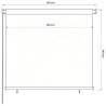 Store roulant d'extérieur 165 (l) x 140 (H) cm noir 629644629644