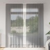 Rideaux en voile à œillets 2 pcs gris foncé 629646629646