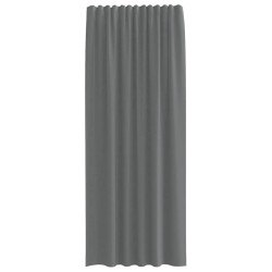 Rideaux en voile à œillets 2 pcs gris foncé 629646629646