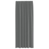 Rideaux en voile à œillets 2 pcs gris foncé 629646629646
