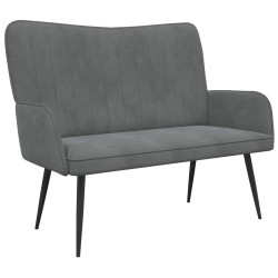 Sofa 2 places Gris foncé 115 x 61 x 87 cm Velours (V) 629650629650