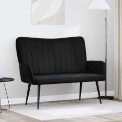 Sofa 2 places Noir 115 x 61 x 87 cm Velours (V) 629651629651