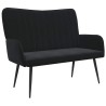 Sofa 2 places Noir 115 x 61 x 87 cm Velours (V) 629651629651