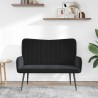 Sofa 2 places Noir 115 x 61 x 87 cm Velours (V) 629651629651