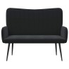 Sofa 2 places Noir 115 x 61 x 87 cm Velours (V) 629651629651