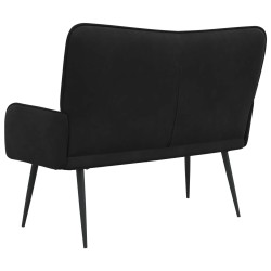Sofa 2 places Noir 115 x 61 x 87 cm Velours (V) 629651629651