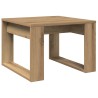 Table d'appoint chêne artisanal 50x50x35 cm bois d'ingénierie 629656629656