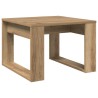 Table d'appoint chêne artisanal 50x50x35 cm bois d'ingénierie 629656629656
