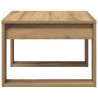 Table d'appoint chêne artisanal 50x50x35 cm bois d'ingénierie 629656629656
