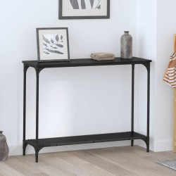 Table console Chêne noir 101 x 30.5 x 75 cm Bois d'ingénierie 629658629658