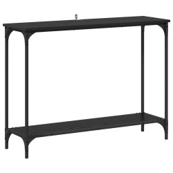 Table console Chêne noir 101 x 30.5 x 75 cm Bois d'ingénierie 629658629658
