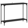 Table console Chêne noir 101 x 30.5 x 75 cm Bois d'ingénierie 629658629658