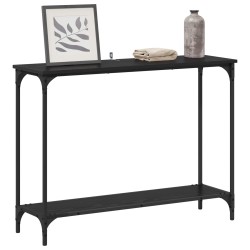 Table console Chêne noir 101 x 30.5 x 75 cm Bois d'ingénierie 629658629658