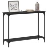Table console Chêne noir 101 x 30.5 x 75 cm Bois d'ingénierie 629658629658