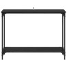 Table console Chêne noir 101 x 30.5 x 75 cm Bois d'ingénierie 629658629658