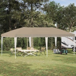 Tente de fête pop-up 575 x 290 x 245 cm Crème 629659629659