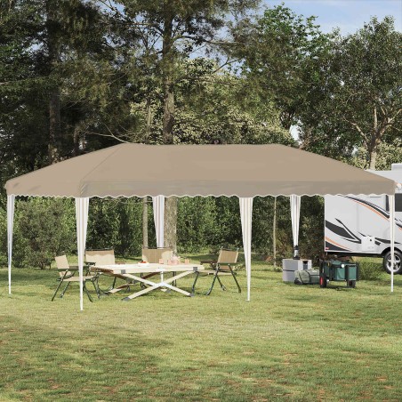 Tente de fête pop-up 575 x 290 x 245 cm Crème 629659629659