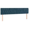 Tête de lit à LED Bleu foncé 200x7x78/88 cm Velours 629662629662