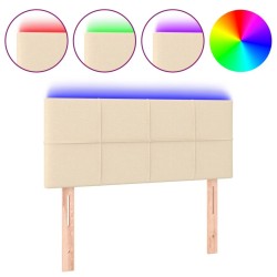 Tête de lit à LED Crème 100x5x78/88 cm Tissu 629664629664