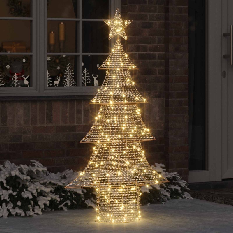 Sapin de Noël avec 160 LED Blanc chaud 151 cm PET 629668629668