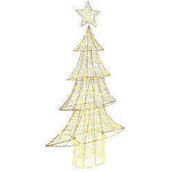 Sapin de Noël avec 160 LED Blanc chaud 151 cm PET 629668629668