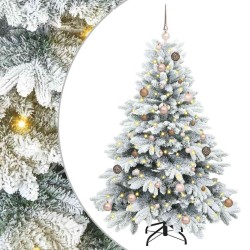 Sapin de Noël artificiel avec 150 LED Blanc 150 cm PE et PVC 629673629673