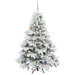 Sapin de Noël artificiel avec 150 LED Blanc 150 cm PE et PVC 629673629673