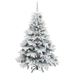 Sapin de Noël artificiel avec 150 LED Blanc 150 cm PE et PVC 629673629673