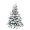 Sapin de Noël artificiel avec 150 LED Blanc 150 cm PE et PVC 629673629673