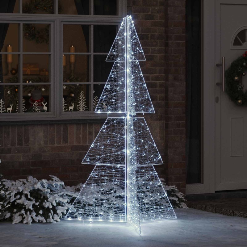 Sapin de Noël avec 240 LED Blanc Froid 180 cm Acrylique 629674629674