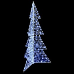 Sapin de Noël avec 240 LED Blanc Froid 180 cm Acrylique 629674629674