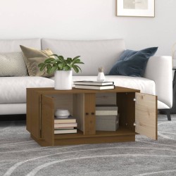 Table basse Marron miel 80x50x40 cm Bois massif de pin 629680629680