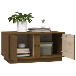 Table basse Marron miel 80x50x40 cm Bois massif de pin 629680629680