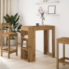 Table de bar avec étagères chêne artisanal bois d'ingénierie 629681629681