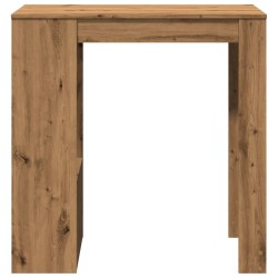 Table de bar avec étagères chêne artisanal bois d'ingénierie 629681629681