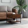Table basse chêne marron 50x50x50 cm bois d'ingénierie 629683629683